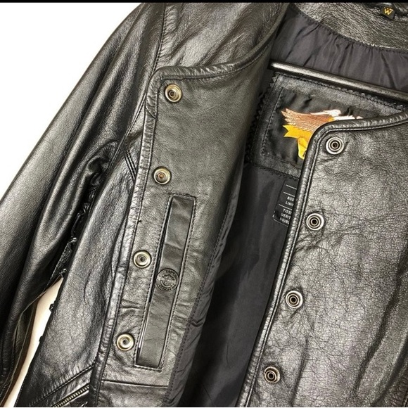 Women’s Harley Davidson Leather Jacket with Corset Side Lacing XS - Picture 4 of 6